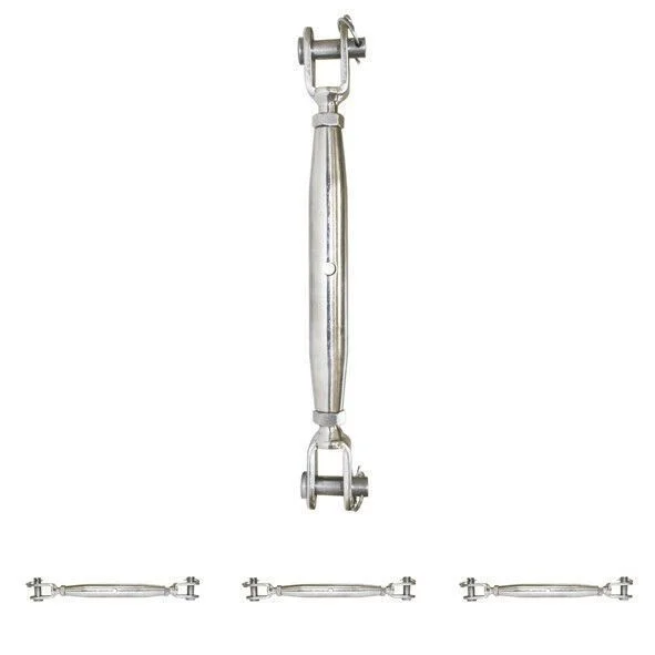 Wantenspanner Edelstahl Seilspanner Gabel Gabel V4A VA Spanner für Drahtseil