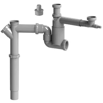 Waschbecken-Siphon 2 Flex Faluplast G40x50mm