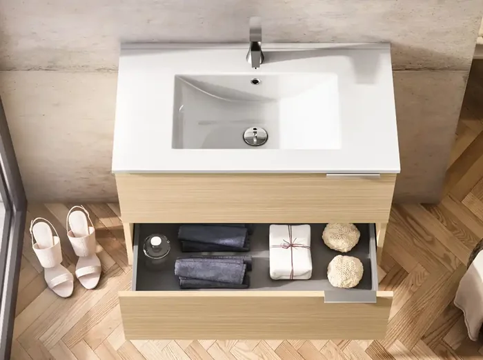 Waschtisch Keramik Weiß 81x46cm (B/T) Einzelbecken