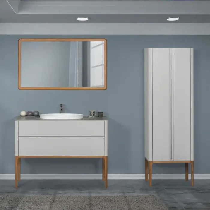 Waschtisch Sissi Comp.1 Waschtisch, Spiegel und Hochschrank im Set