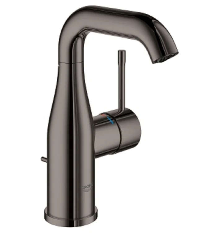 Waschtischmischer Grohe Essence New 23462 Mit Hebeventil, Schwarzchrom