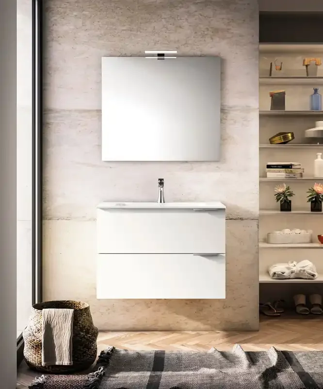 Waschtischunterschrank SUN Weiß Matt 70x56x45cm (B/H/T)