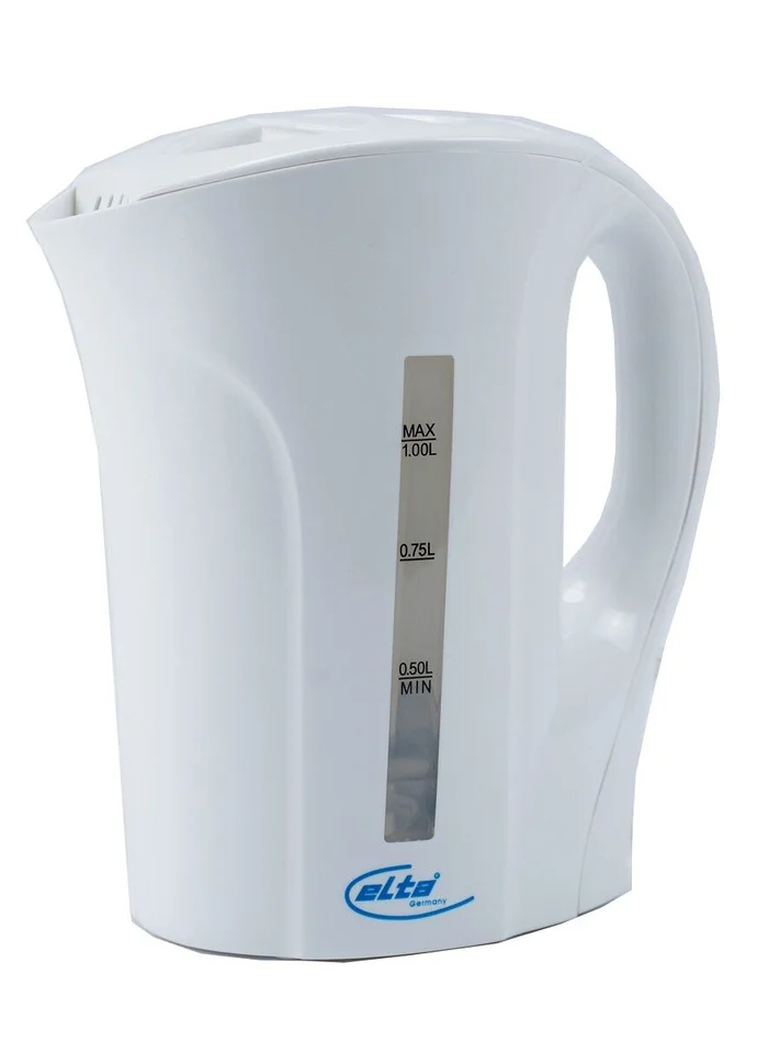 Wasserkocher, 1 L, Kunststoff 1000 W (weiß)