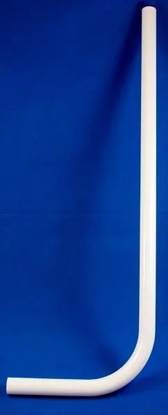 WC Spülrohr Kunstoff weiss gerade 28×26 mm x 250 mm x 700 mm, für