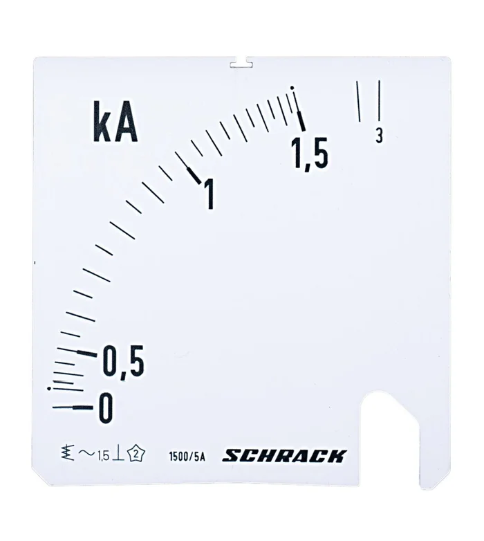 Wechselskala, 96x96mm, 1500/3000/5A AC