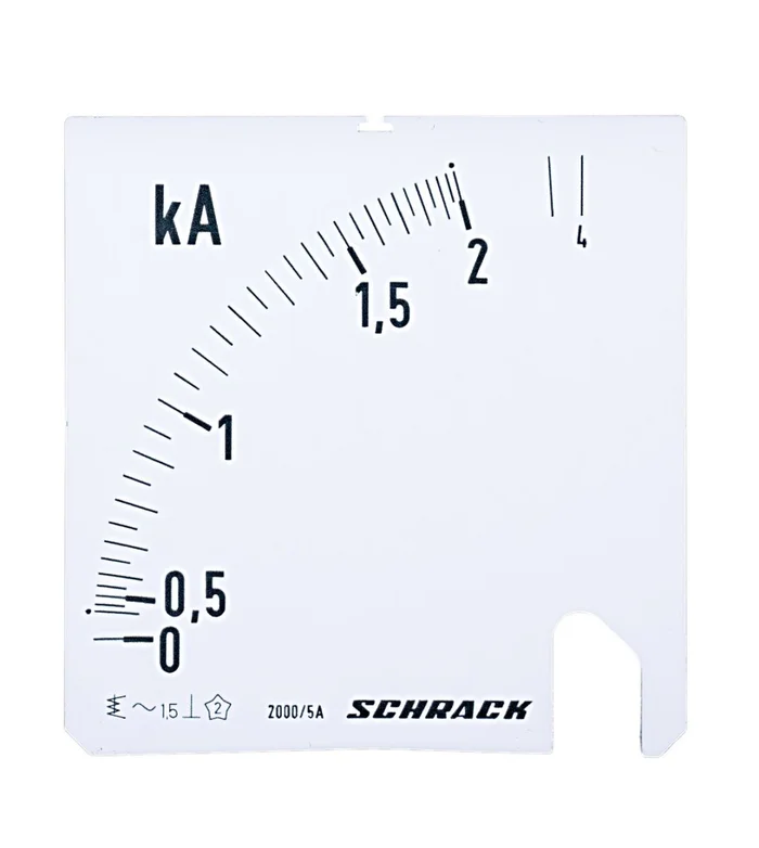 Wechselskala, 96x96mm, 2000/4000/5A AC