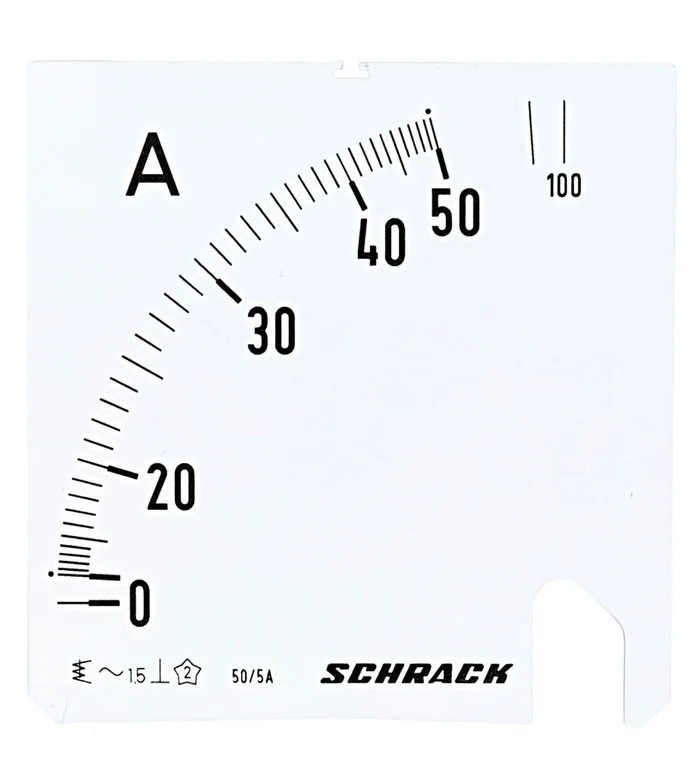 Wechselskala, 96x96mm, 50/100/5A AC