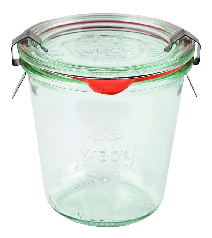 WECK Sturzglas 290 ml, Glasdeckel, Gummiring