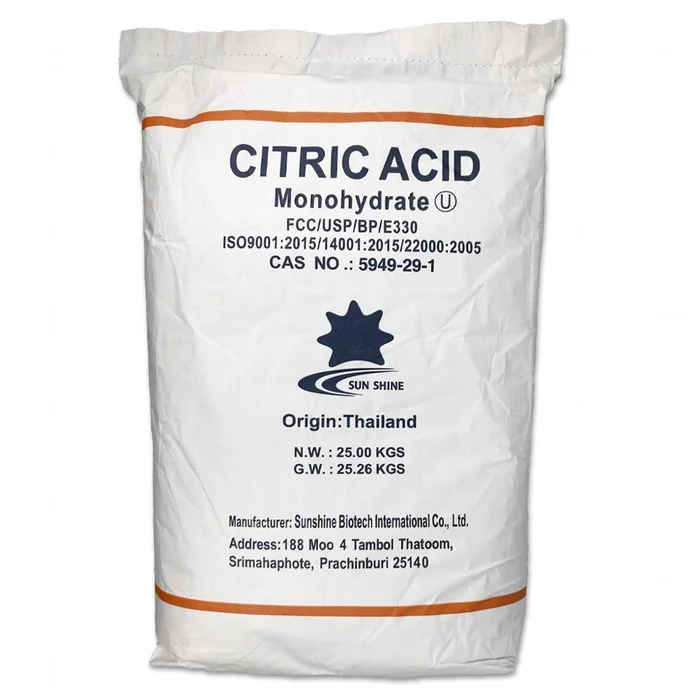 well2wellness Zitronensäure Pulver 25 kg Sack Monohydrat