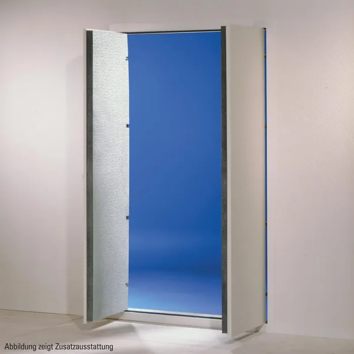 Wellhöfer Kniestocktüren 2-flüegelig, Zugangstüren, Einbautüren ohne WärmeSchutz 60 x 80 cm (Länge x Breite) 15 cm Türblatt vorgebohrt