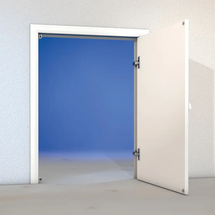 Wellhöfer Kniestocktüren, Zugangstür 3-seitig 60 x 100 cm (Breite x Höhe) rechts 10 cm