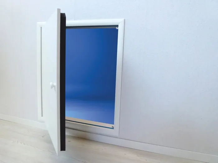 Wellhöfer Kniestocktüren, Zugangstüren, Einbautüren 3D 70 x 100 cm (Breite x Höhe) 10 cm