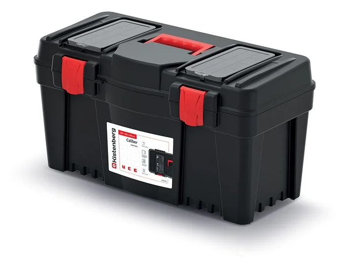Werkzeugkiste CALIBER, 597 x 285 x 320 mm (schwarz)