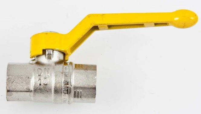 WESA Kugel Durchgangsventil 860-03, PN 1 DN 10, 3/8″, mit gelbem Griff