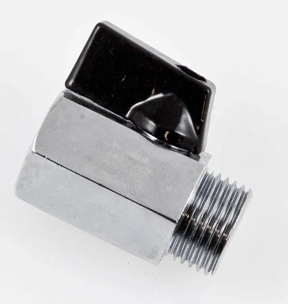 WESA Mini Kugelhahn 501-04, IG/AG DN 15, 1/2″, mit schwarzem Griff