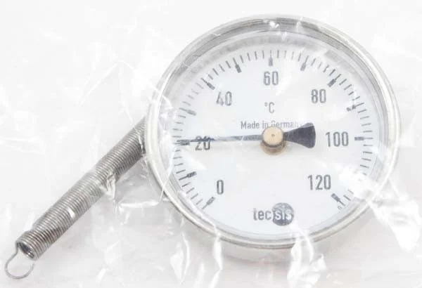 WIKA Bimetall Anliegethermometer Gehäuse 63 mm Durchmesser, Anzeigebereich