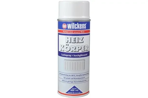 Wilckens Heizkörperlackspray glänzend, 400 ml (reinweiß) RAL 9010