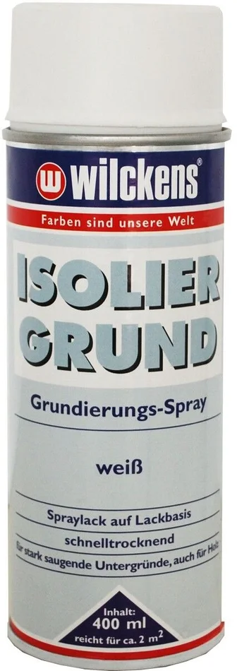 Wilckens Isoliergrund Grundierungspray matt, 400 ml (weiß)