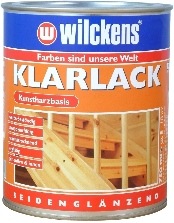 Wilckens Klarlack seidenglänzend, 750 ml (transparent)