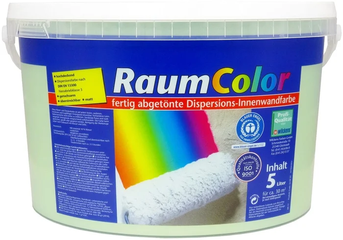 Wilckens Raumcolor matt, 5 L (pastellgrün)