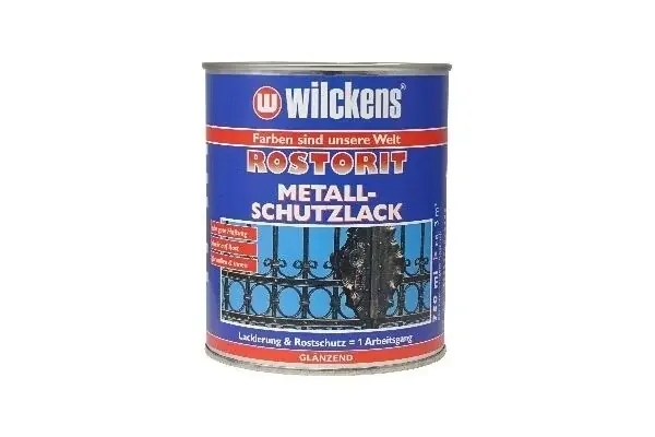 Wilckens Rostorit Metallschutzlack glänzend, 750 ml (blau) RAL 5010
