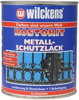 Wilckens Rostorit Metallschutzlack glänzend, 750 ml (schwarz) RAL 9005
