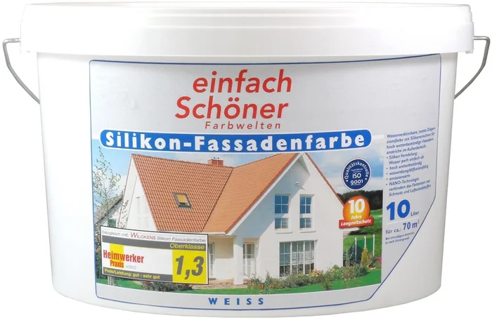 Wilckens Silikon Fassadenfarbe matt, 10 L (weiß)