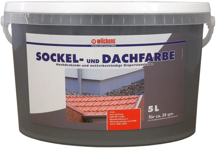 Wilckens Sockel- & Dachfarbe matt, 5 L (schiefer)