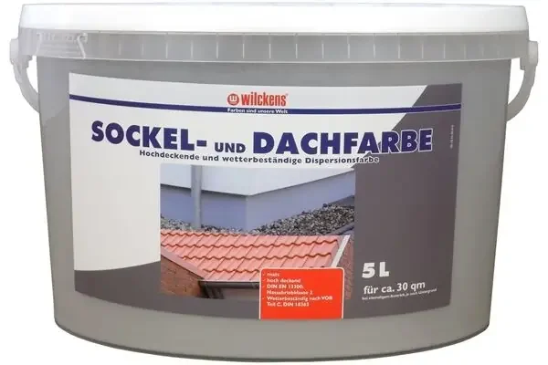 Wilckens Sockel- & Dachfarbe matt, 5 L (steingrau)