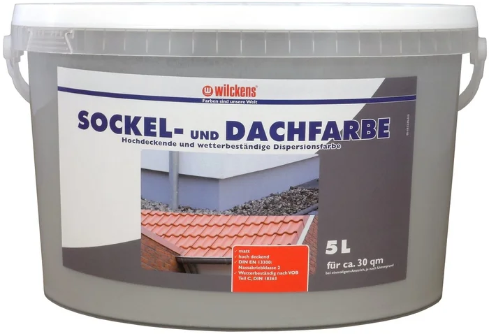 Wilckens Sockel- & Dachfarbe matt, 5 L (steingrau)