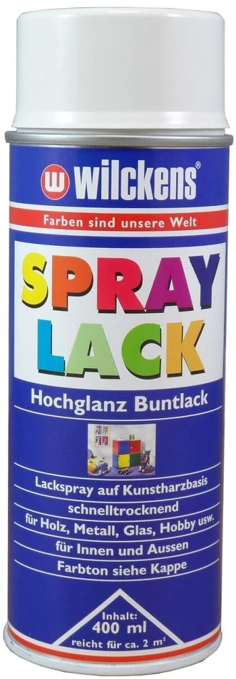 Wilckens Spray Lack hochglanz, 400 ml (cremeweiß) RAL 9001