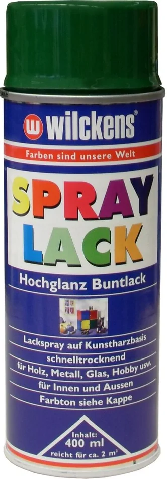 Wilckens Spray Lack hochglanz, 400 ml (laubgrün) RAL 6002