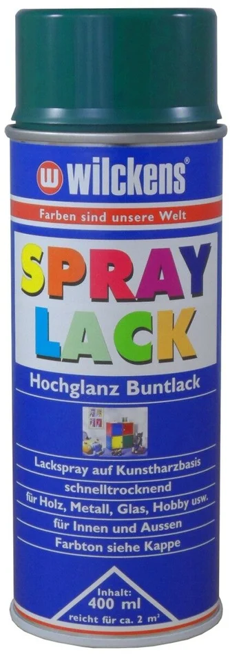 Wilckens Spray Lack hochglanz, 400 ml (moosgrün) RAL 6005
