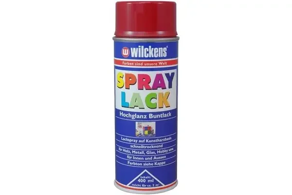 Wilckens Spray Lack hochglanz, 400 ml (rubinrot) RAL 3003