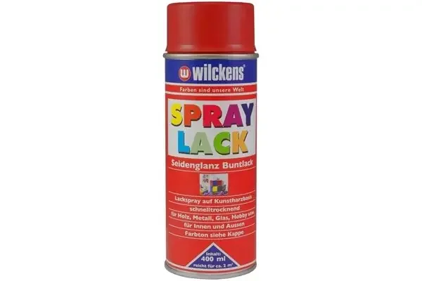 Wilckens Spray Lack seidenglanz, 400 ml (feuerrot) RAL 3000