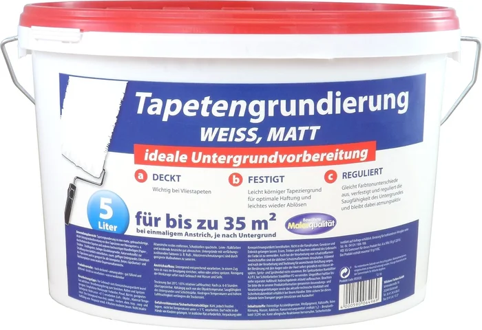 Wilckens Tapetengrundierung matt, 5 L (weiß)