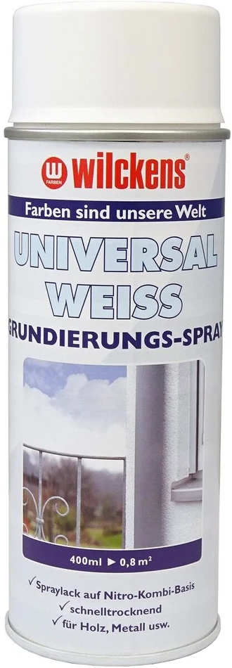 Wilckens Universal Grundierungs-Spray matt, 400 ml (weiß)