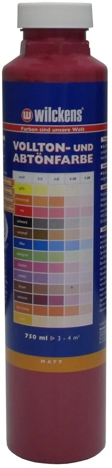 Wilckens Vollton- und Abtönfarbe matt, 750 ml (weinrot)