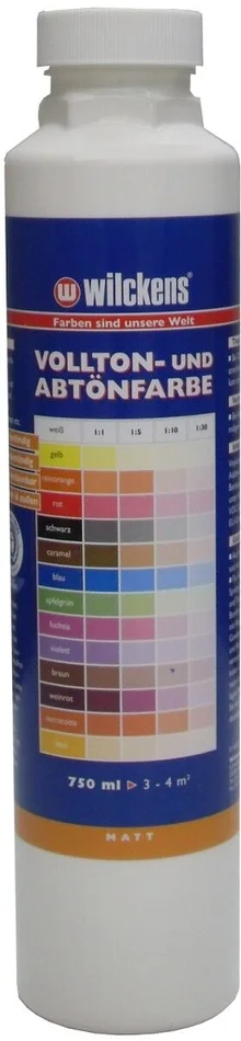 Wilckens Vollton- und Abtönfarbe matt, 750 ml (weiß)