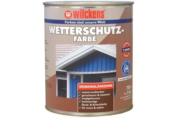 Wilckens Wetterschutzfarbe seidenglänzend, 750ml (schwedenrot)