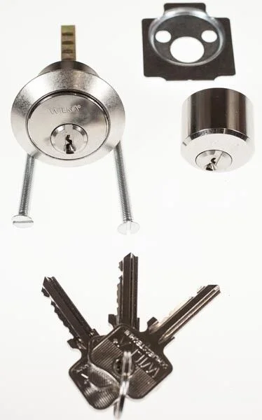 Wilka Zylinderset für Kastenschloss 2524 Nr. 2532.000001, mit 3 Schlüsseln