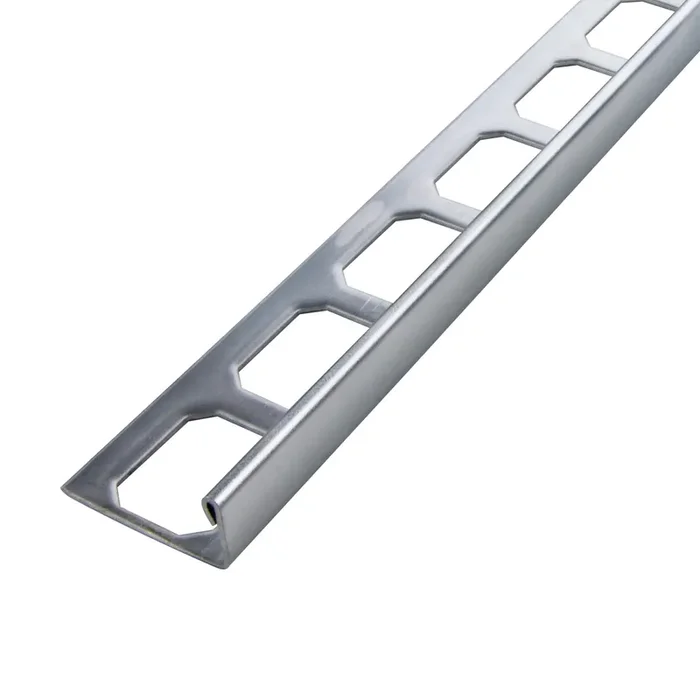 Winkelabschlussprofil Edelstahl Chrom Glänzend H 12,5mm L 2,7m