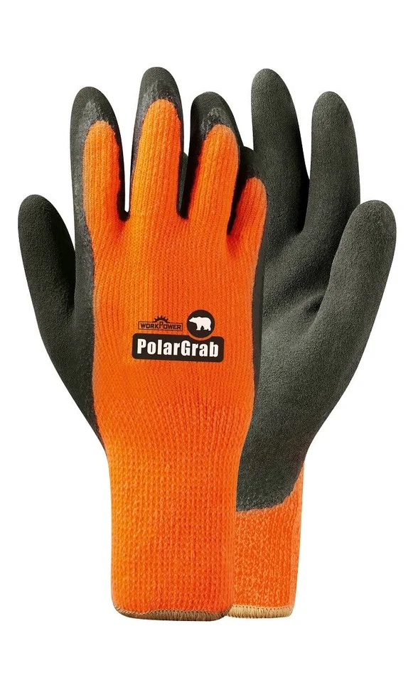 Winterarbeitshandschuh, Polar Grab, Gr. 9 (schwarz/orange)