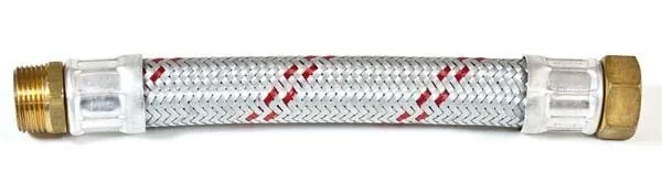 WIP KWA flexibler Panzerschlauch F412402030, DN 25, 1″, Länge 300 mm