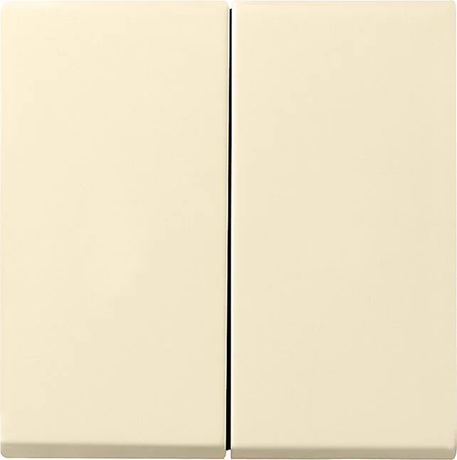 Wippe 2fach System 55 cremeweiß glänzend