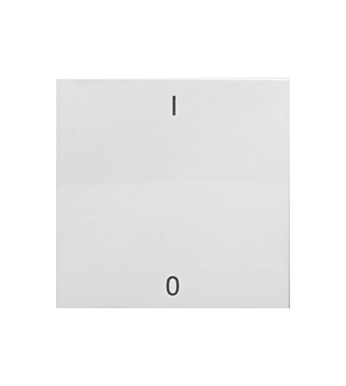 Wippe 50 mit Symbolen I/0, weiß