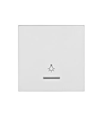 Wippe 50 mit transparenter Linse, Symbol Licht, weiß