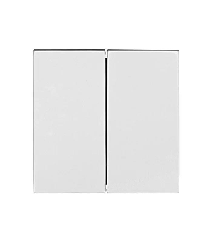 Wippe 50 Serien-, Doppelwechselschalter, Doppeltaster, weiß