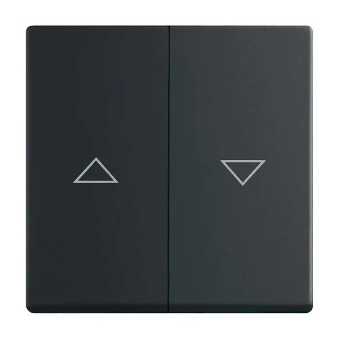 Wippe Jalousie 2-teilig div. Flaechenprogramme, schwarz matt