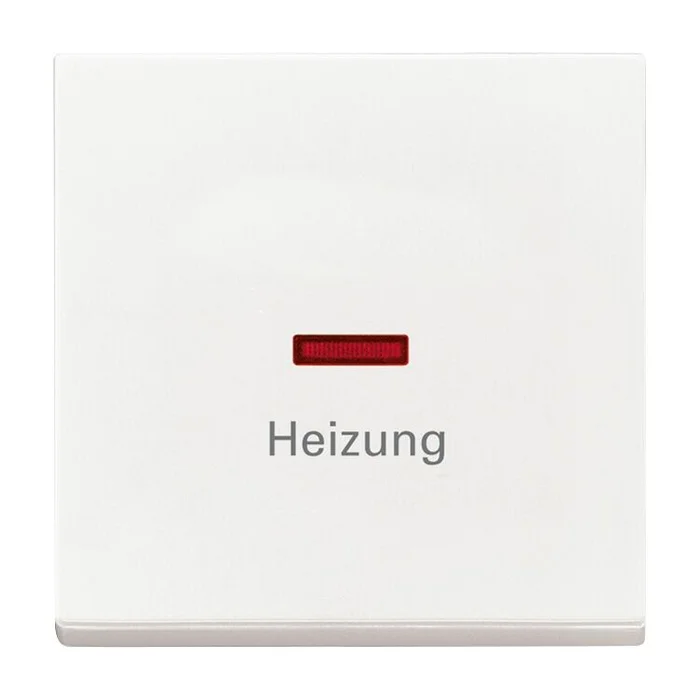 Wippe rote Kalotte mit Aufdruck Heizung div. Flächenprogramme, studioweiß